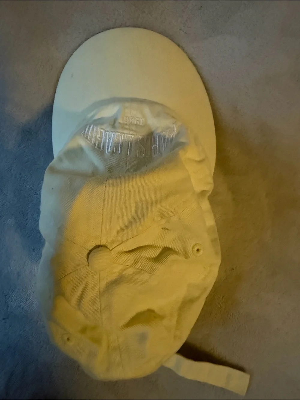 H&M Baseball Cap Women One Size Cream Good Paris League 1986 Embroidered Vintage